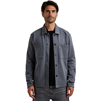 Button jacket interlock Grisaille