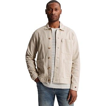 Long sleeve shirt Structured Co Sl Silver Birch