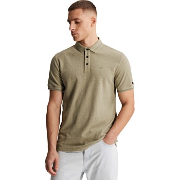 Short sleeve polo slim fit popcorn Tea