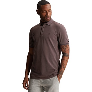 Short sleeve polo slim fit fine pi Ephemera