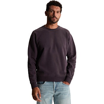 Crewneck relaxed fit peached overd Nightshade
