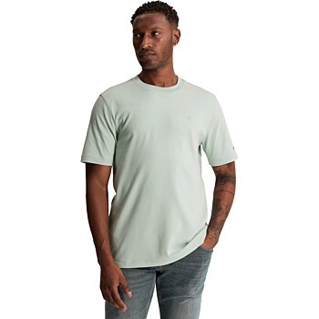 Short sleeve r-neck regular fit in Cloud Blue
