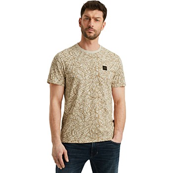 Short sleeve r-neck slub jersey ao Birch
