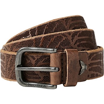 Belt Leather print D.Brown