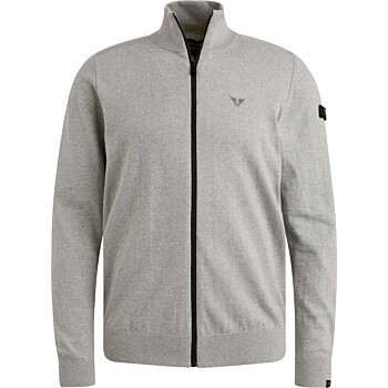 Zip jacket cotton Light Grey Melee
