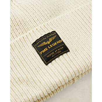 Beanie basic Bone White