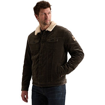 DENIM JACKET COLORED CORDUROY Peat