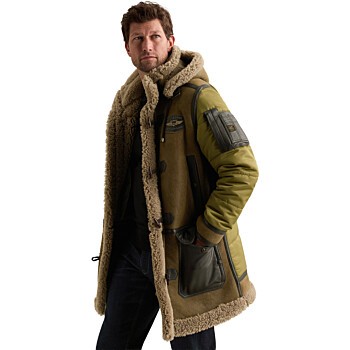 Long jacket TORNADOR FW24 -  Crack Brown