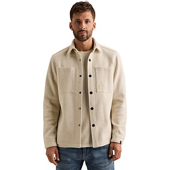 Long sleeve shirt Melange look Bone White