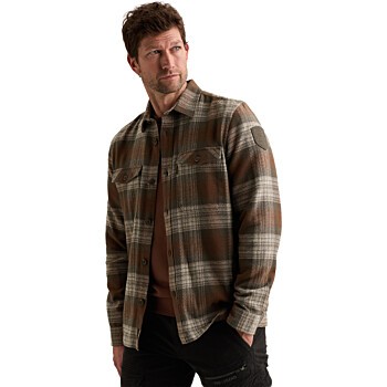 Long sleeve shirt Shadow Grindle C Cappuccino