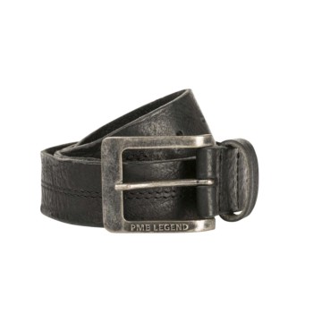 Belt leather center stich black