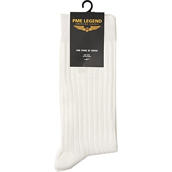 Socks Rib White