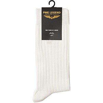 Socks Rib 2-pack White