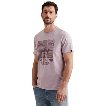 Short sleeve r-neck single jersey Lavender Frost