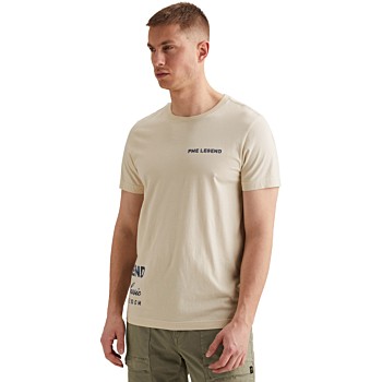 Short sleeve r-neck play single je Bone White