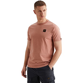 Short sleeve r-neck washed garment Rose Dawn
