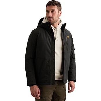 Semi long jacket CONESTOGA Dasrip Jet Black