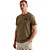 Short sleeve r-neck structure fabr Dusky Green