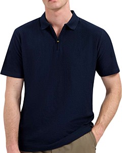 Polo Short Sleeve Jacquard Night
