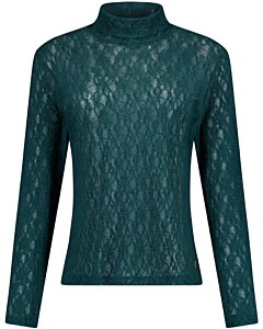 Reagan lace col top
