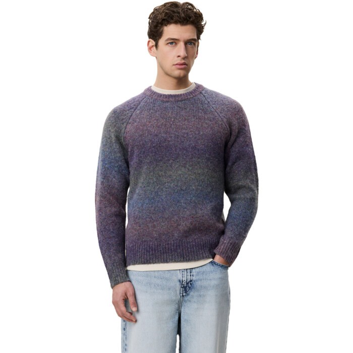 Gradient Roundneck Knit Spiced Plum Purple