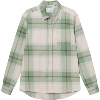 Jeremy flannel shirt degde green & ivory check