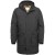 Long jacket peached polyester ram black