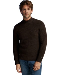 Turtleneck stretch wool cappuccino