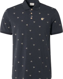 Polo allover printed stretch airforce