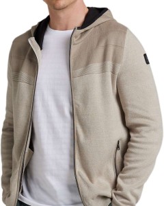 Hooded jacket cotton bonded moulin aluminum