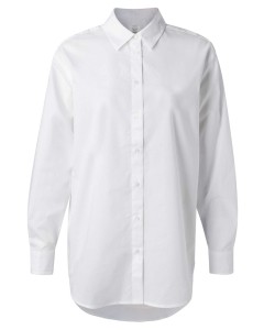 Oversized poplin shirt pure white