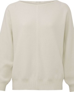 Boatneck sweater wool white